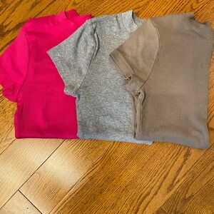 Bundle A New Day Ribbed Stretch Fitted T shirts Target Never worn X Small 3pk